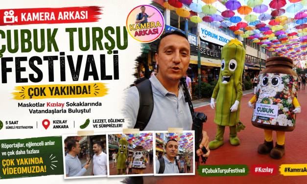 Çubuk Turşusu Maskotları Kızılay Sokaklarında