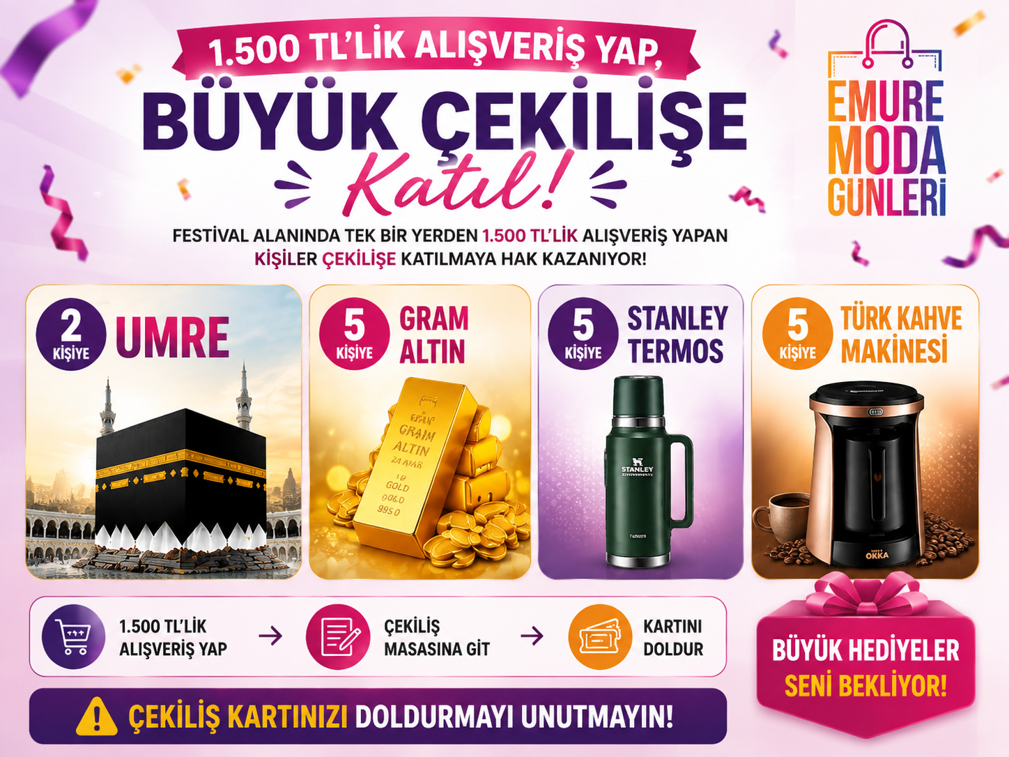 Emure Moda Günleri Ankara’ya Geliyor: 5 Gün Boyunca Moda, Alışveriş ve Büyük Hediyeler
