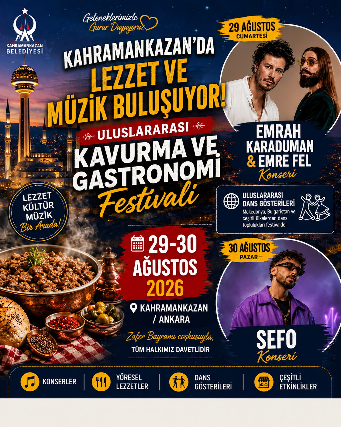 Kahramankazan Uluslararası Kavurma ve Gastronomi Festivali 2026