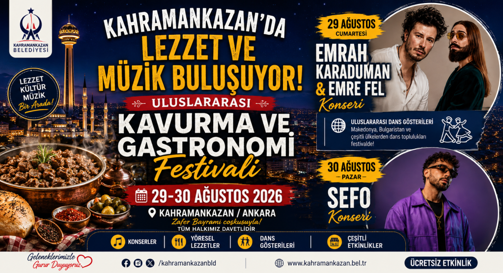 Kahramankazan Uluslararası Kavurma ve Gastronomi Festivali 2026