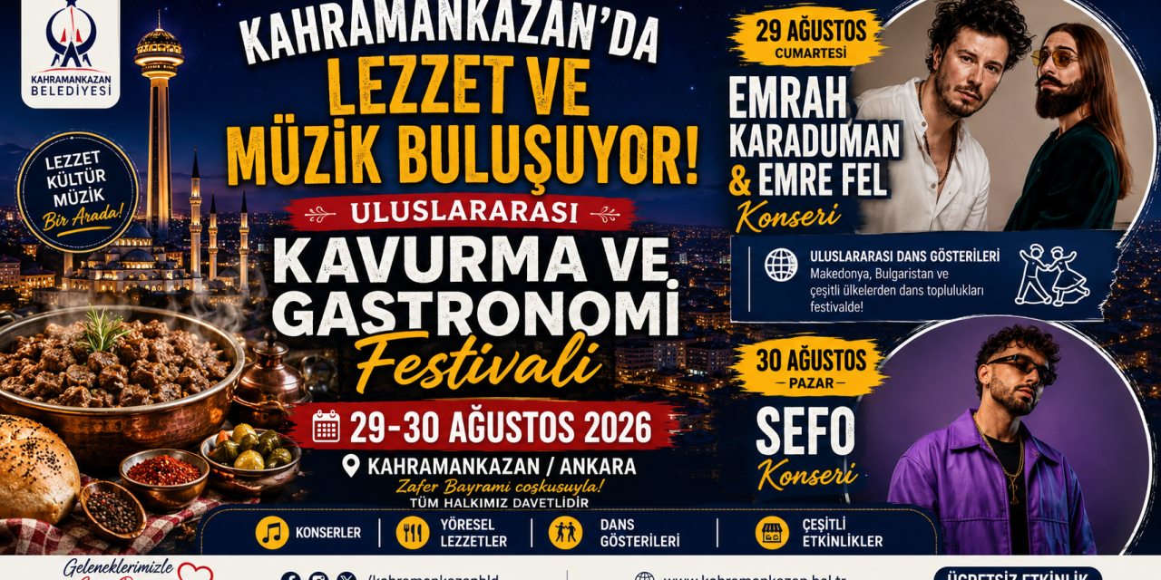 Kahramankazan Uluslararası Kavurma ve Gastronomi Festivali 2026