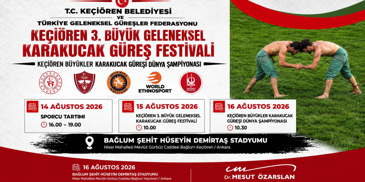 Keçiören’de Karakucak Güreş Heyecanı