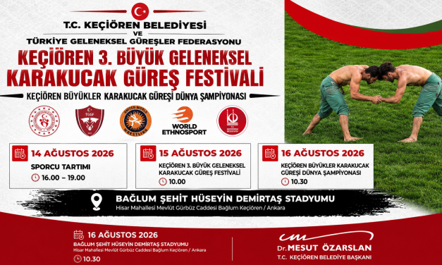 Keçiören’de Karakucak Güreş Heyecanı