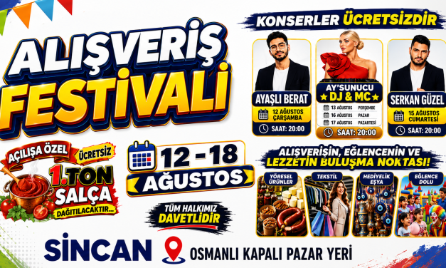 Sincan’da 1 Ton Salça Dağıtıldı! Alışveriş Festivali Başladı