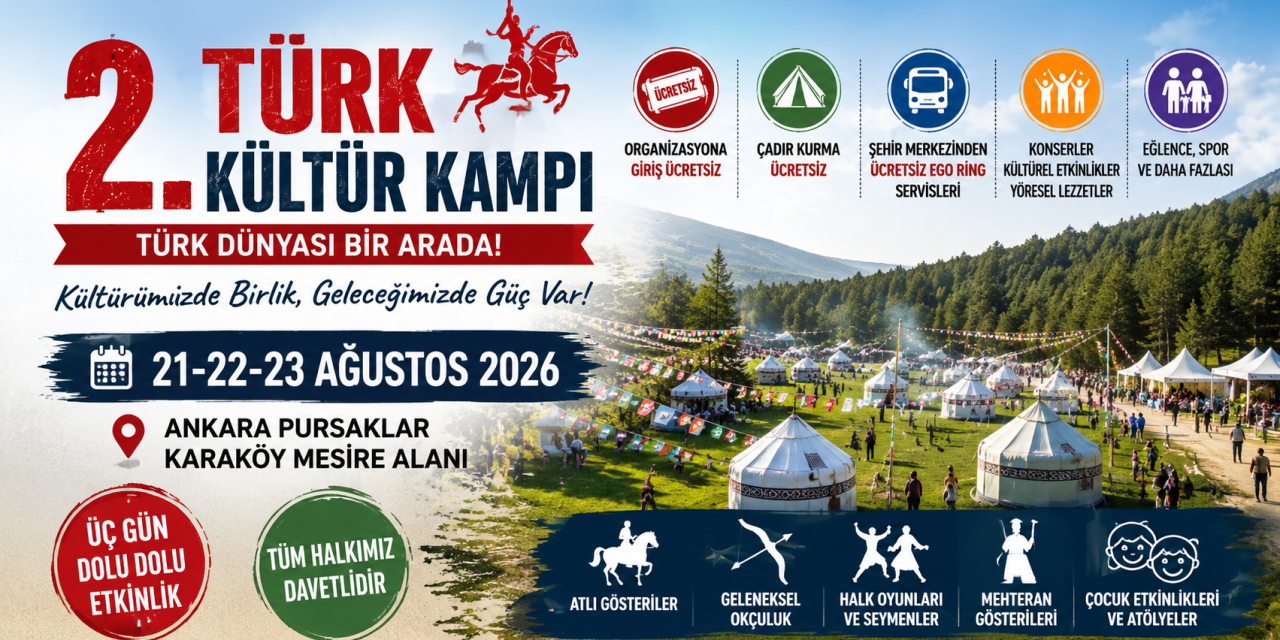 2. Türk Kültür Kampı Ankara’da Başladı