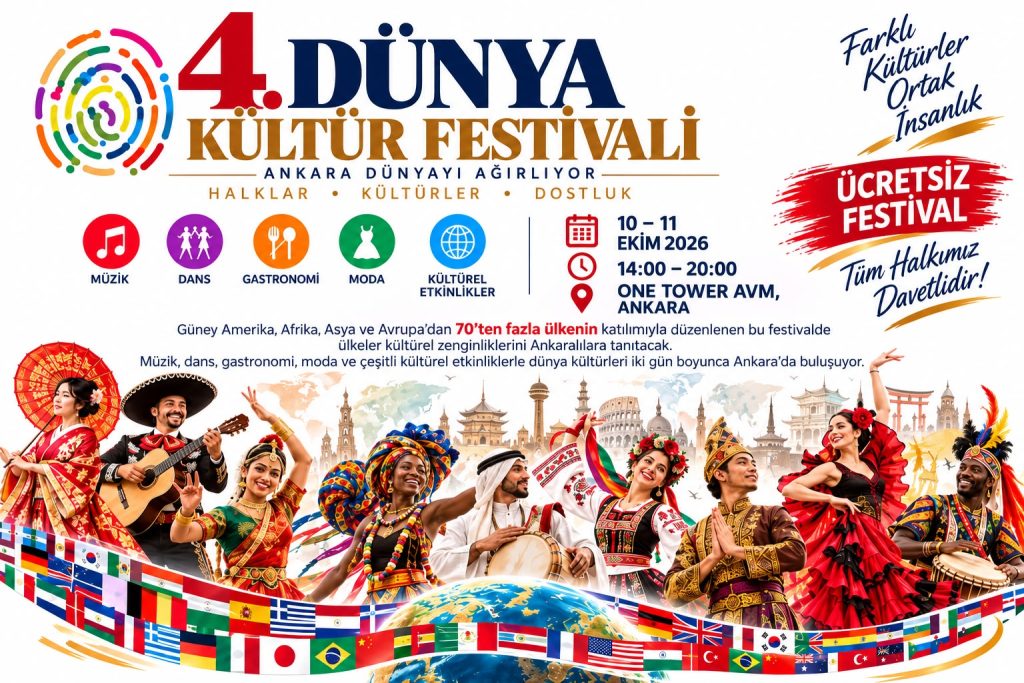 4. Dünya Kültürleri Festivali Ankara’da Düzenleniyor