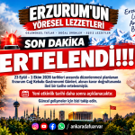 Erzurum Cağ Kebabı Gastronomi Günleri ERTELENDİ